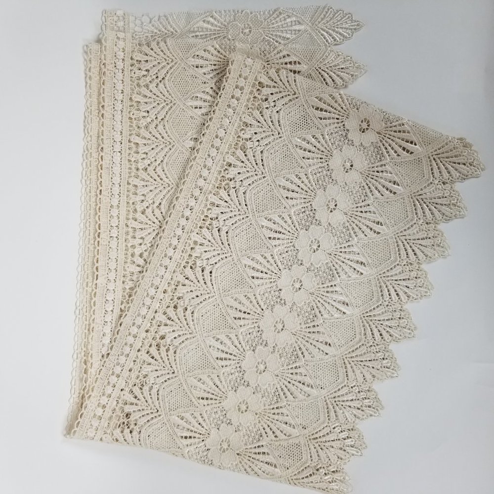 VTG European Scalloped Embroidery Lace Edging Trim